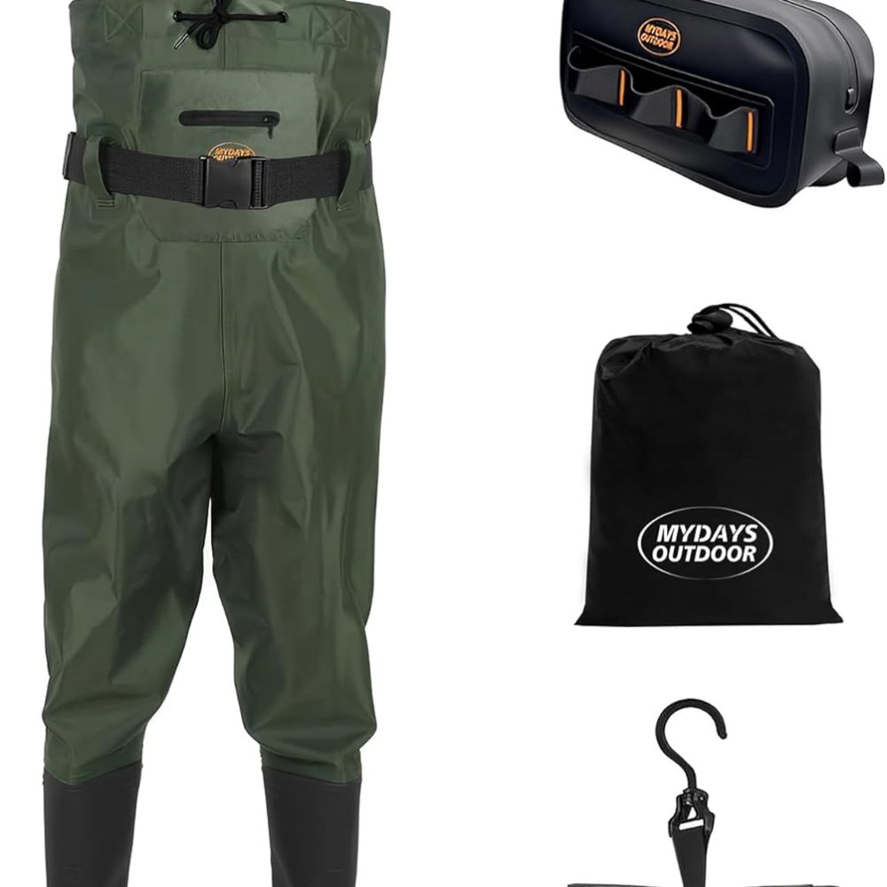 Fishing Waders for Men/Women,Boot Foot Chest Wader for Hunting with Boot Hanger,Fishing Fanny Pack